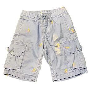 New‎ Gap Kids Boys 6 Regular Blue Cargo Shorts Cardinal Preppy Classic School